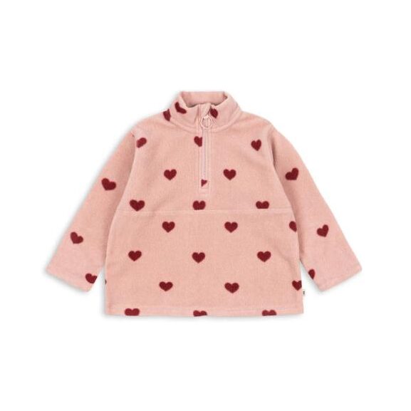 Konges Slojd Tavi Zip Fleece Sweatshirt Coeur Mellow