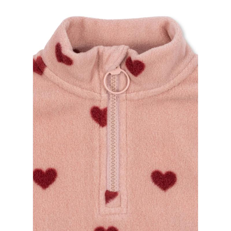 Konges Slojd Tavi Zip Fleece Sweatshirt Coeur Mellow - Afbeelding 2