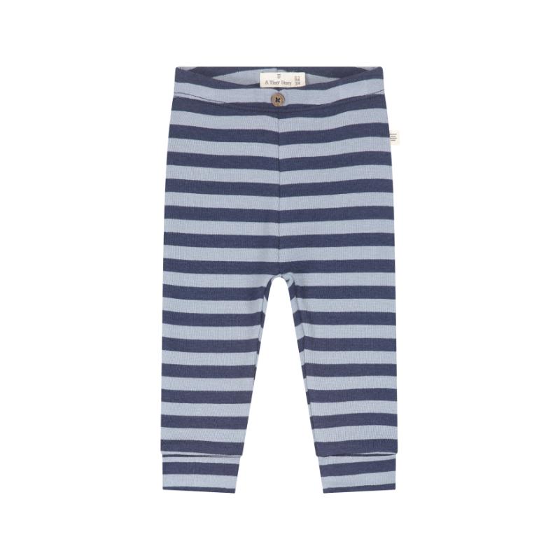 A Tiny Story striped baby pants dark blue TIN26629243