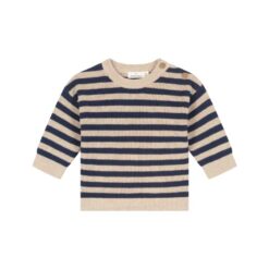 A Tiny Story baby knit sweater dark blue stripe TIN26629342