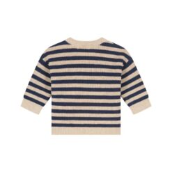 Alternative view of A Tiny Story baby knit sweater dark blue stripe TIN26629342
