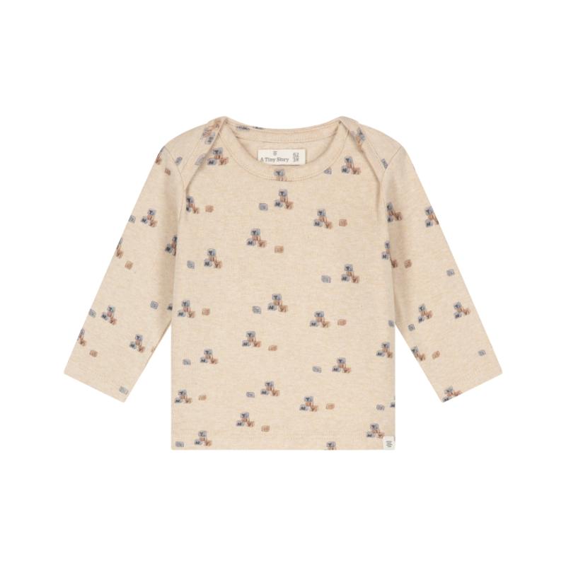 A Tiny Story baby t-shirt long sleeve blocks TIN26629642