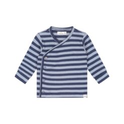 A Tiny Story baby t-shirt long sleeve dark blue stripe TIN26629643