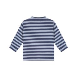 Alternative view of A Tiny Story baby t-shirt long sleeve dark blue stripe TIN26629643
