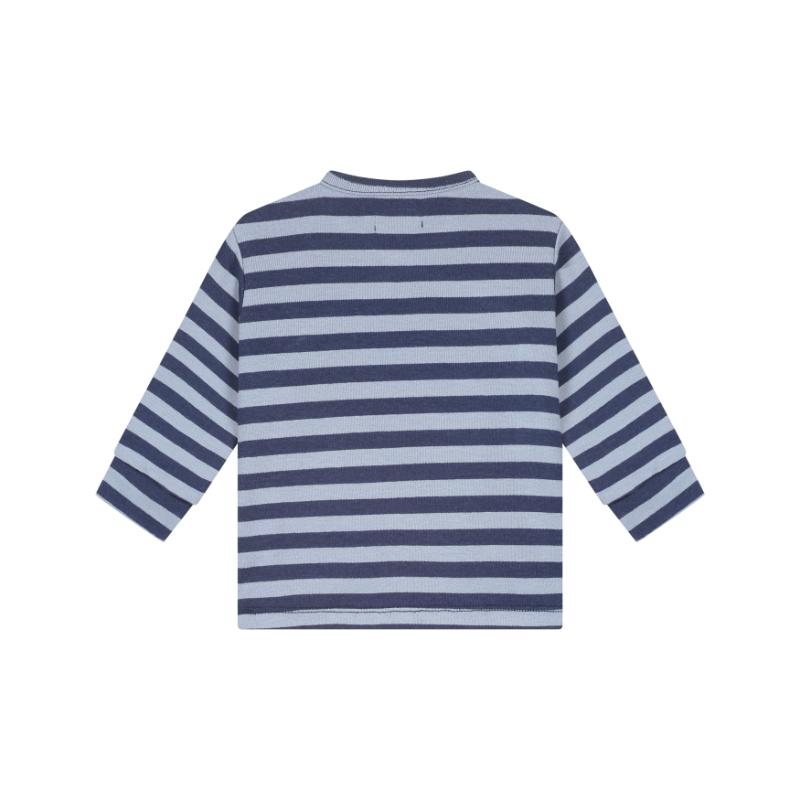 A Tiny Story baby t-shirt long sleeve dark blue stripe TIN26629643 - Afbeelding 2