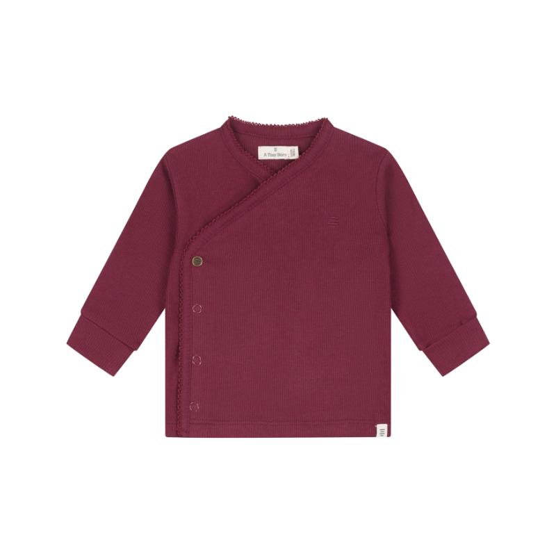A Tiny Story baby t-shirt long sleeve dark red TIN26629647