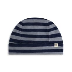 A Tiny Story baby hat dark blue stripe TIN26629643