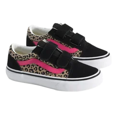 Vans Old Skool Leopard Pop Pink Velvet Black