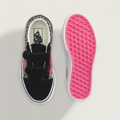 Vans Old Skool Leopard Pop Pink Velvet Black - Afbeelding 2