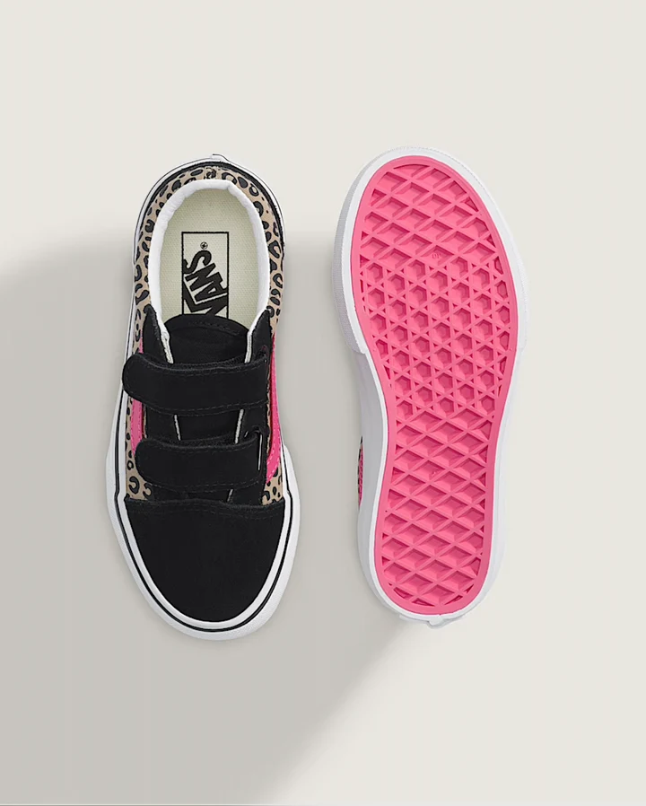 Vans Old Skool Leopard Pop Pink Velvet Black - Afbeelding 2