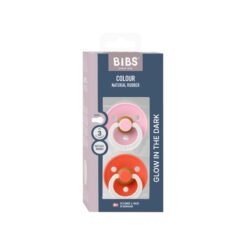 BIBS Colour 2 pack Baby Pink Tango NIGHT - Afbeelding 3