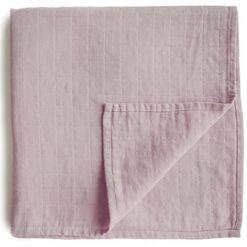 Mushie Swaddle Soft Mauve