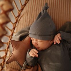 Alternative view of Mushie Beanie Cedar