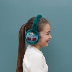 Mimi & Lula Teal Cherries earmuffs