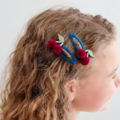 Alternative view of Mimi & Lula Pompom Cherries Hair Clips