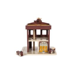 Alternative view of Konges Slojd wooden fire station