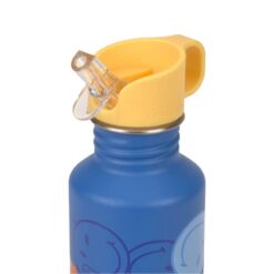 Alternative view of Lassig Stainless Steel Bottle electric blue smiley