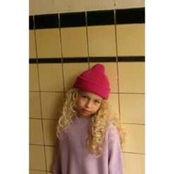 Alternative view of hvid Beanie fonzie Fuchsia