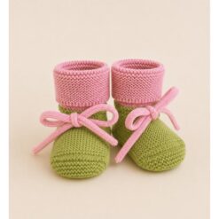 hvid booties Lime pop cotton candy