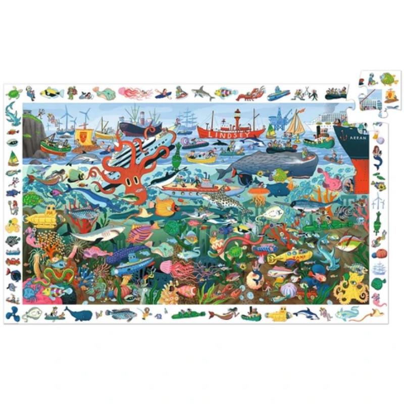 Djeco Observatiepuzzel Geheimen van de Zee-200 stukjes DJ07460 - Afbeelding 4