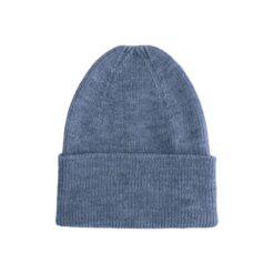 hvid Beanie fonzie newborn denim
