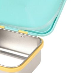 Alternative view of Lassig Stainless Steel Lunchbox turquoise smiley