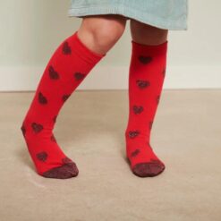 Alternative view of mp Denmark Melton Hearts Knee Socks Poinsettia 22320 4060