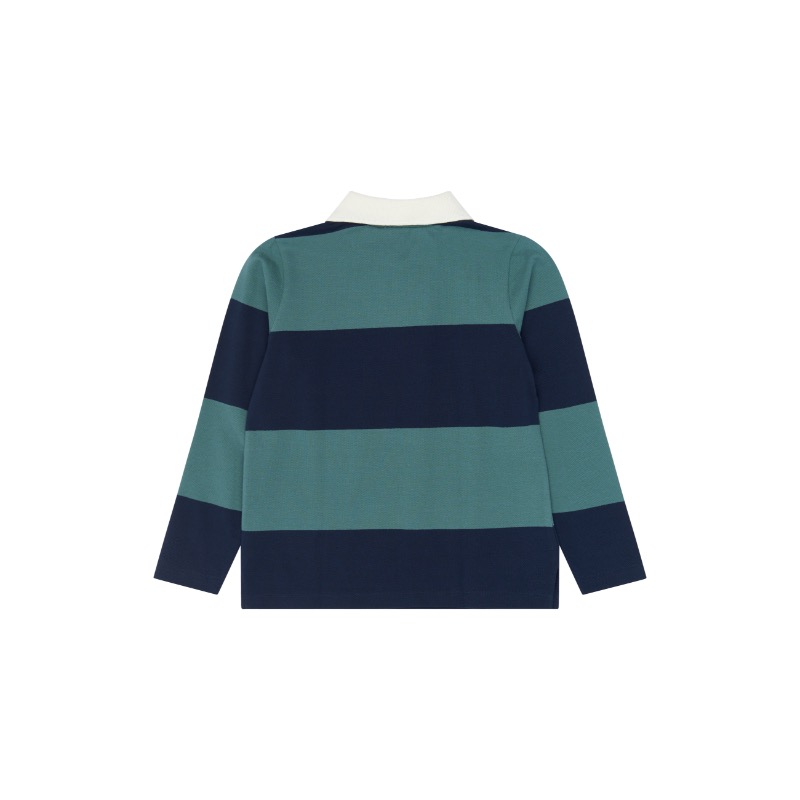 THE NEW Yaron Pique Polo Navy Blazer Striped - Afbeelding 3