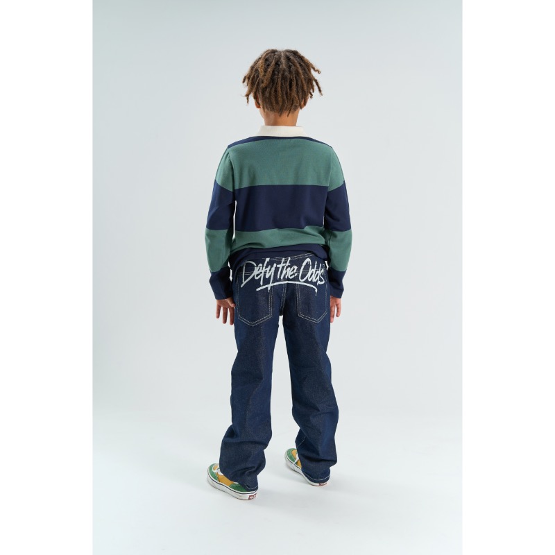 THE NEW Yaron Pique Polo Navy Blazer Striped - Afbeelding 5