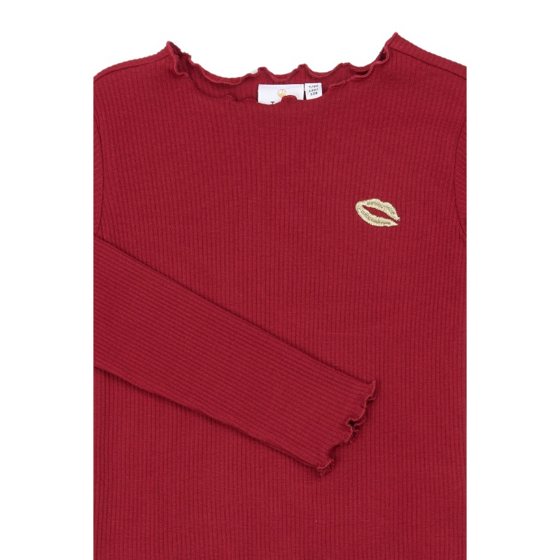 THE NEW Yanna Rib Tee Rio Red - Afbeelding 2