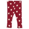 THE NEW Holiday Red Heart Rib Leggings