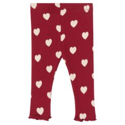 THE NEW Holiday Red Heart Rib Leggings