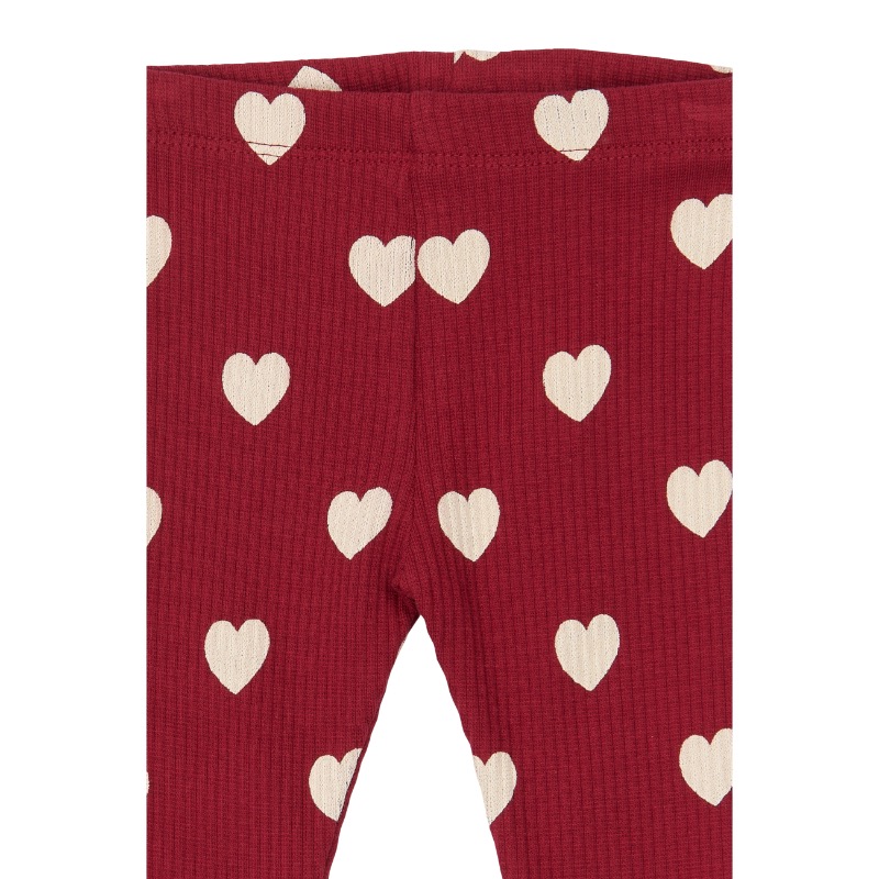 THE NEW Holiday Red Heart Rib Leggings - Afbeelding 2