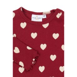 THE NEW Holiday Red Heart Rib Jumpsuit - Afbeelding 2