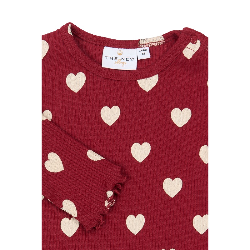 THE NEW Holiday Red Heart Rib Jumpsuit - Afbeelding 2