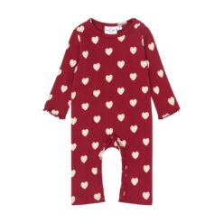 THE NEW Holiday Red Heart Rib Jumpsuit