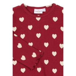THE NEW Holiday Red Heart Rib Tee - Afbeelding 2