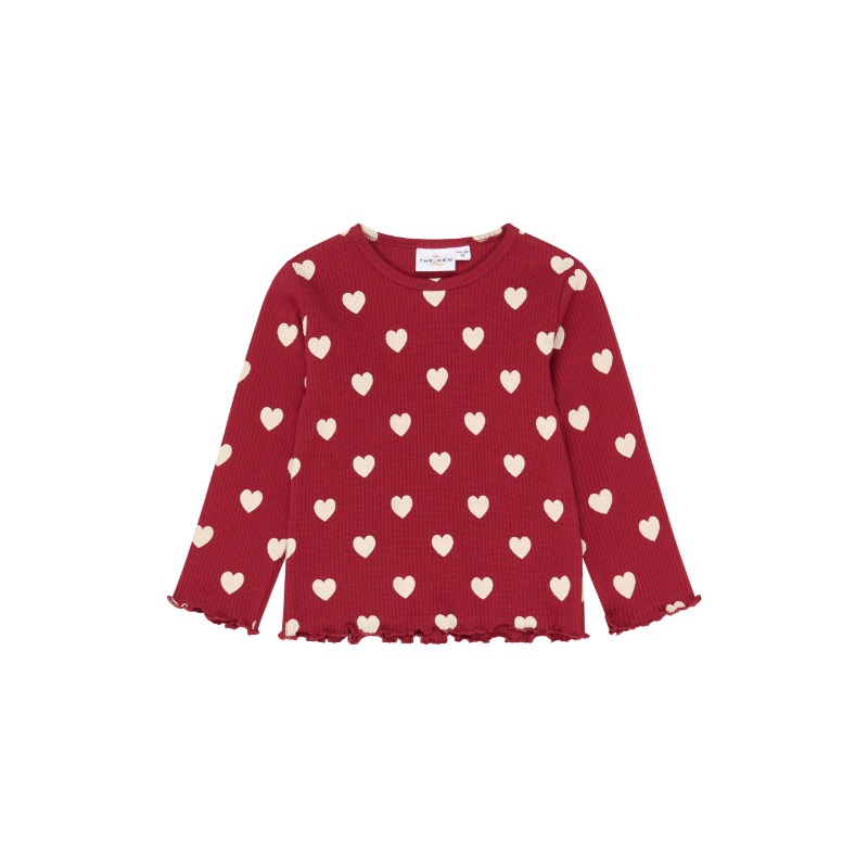 THE NEW Holiday Red Heart Rib Tee