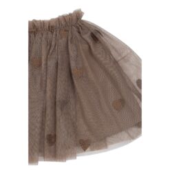 Alternative view of THE NEW Yna Mesh Skirt Taupe Gray