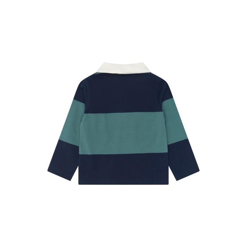 THE NEW Yarok Pique Polo Navy Blazer Striped - Afbeelding 3