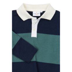 Alternative view of THE NEW Yarok Pique Polo Navy Blazer Striped