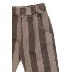 THE NEW Ylas Baggy Pants Taupe Gray Striped - Afbeelding 2
