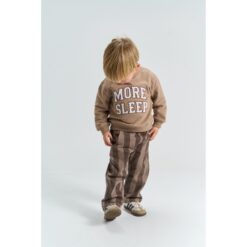 THE NEW Ylas Baggy Pants Taupe Gray Striped - Afbeelding 5