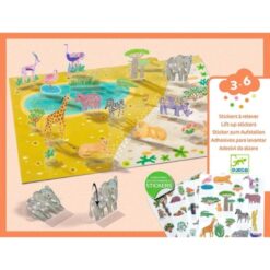 Djeco knutselset Herbruikbare 3D stickers animals DJ00044