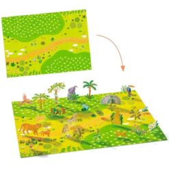 Djeco knutselset Herbruikbare 3D stickers animals DJ00044 - Afbeelding 2
