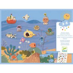 Djeco knutselset herbruikbare dikke stickers summertime DJ09949