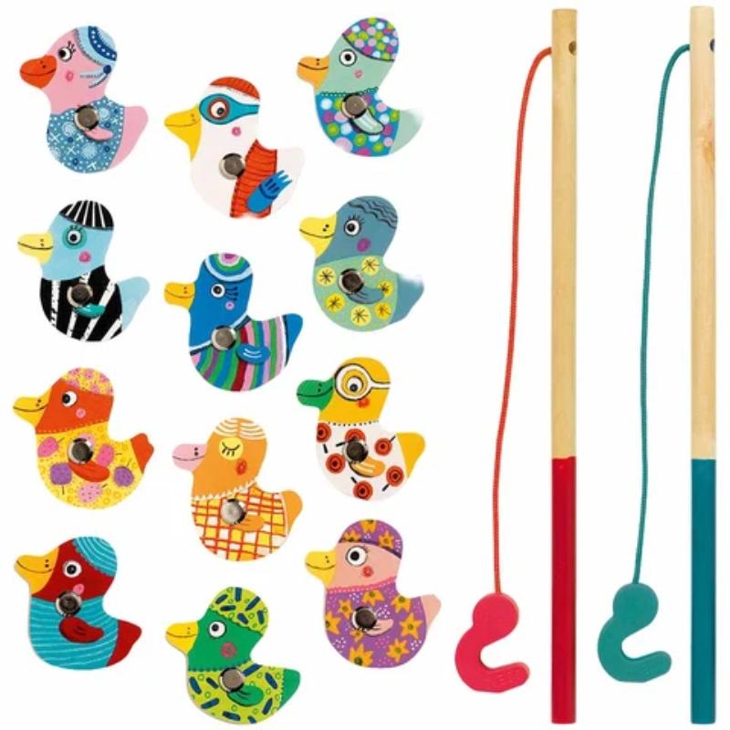 Djeco Magnetisch Visspel Eendjes DJ01654 - Afbeelding 2