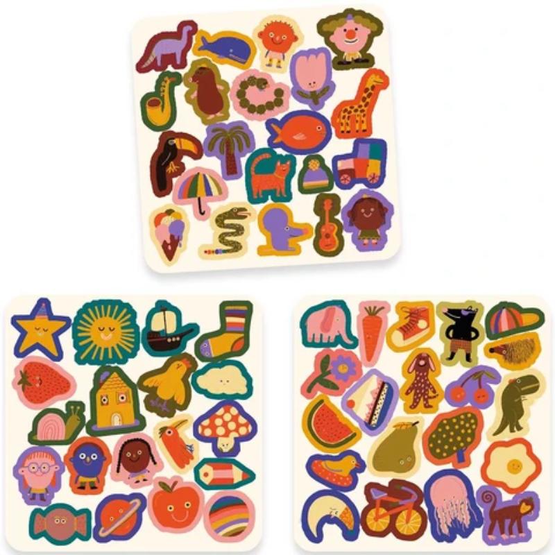Djeco knutselset vilten stickers de grappige! DJ00951 - Afbeelding 2