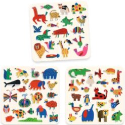 Alternative view of Djeco knutselset vilten stickers dieren overal! DJ00950