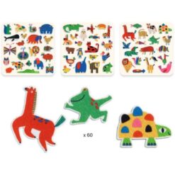 Djeco knutselset vilten stickers dieren overal! DJ00950 - Afbeelding 4
